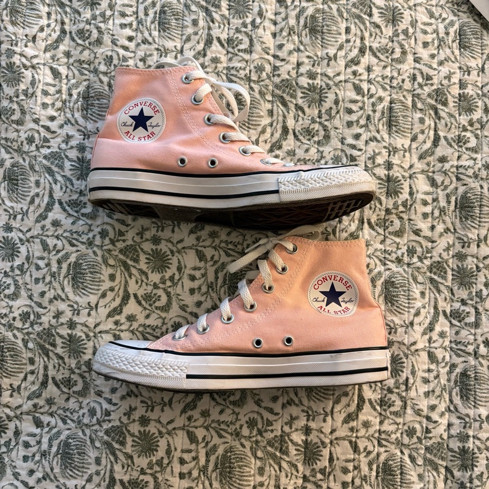 Converse Light Pink Canvas High-Tops